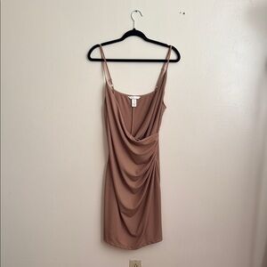 H&M Tan Draped Dress